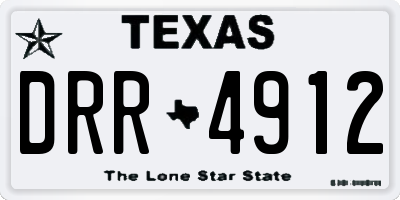 TX license plate DRR4912