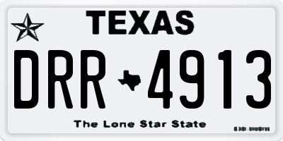 TX license plate DRR4913