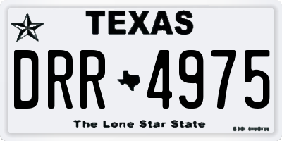TX license plate DRR4975