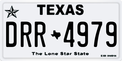 TX license plate DRR4979