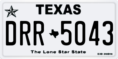 TX license plate DRR5043