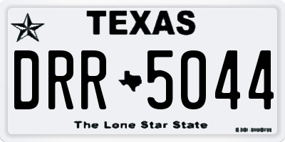 TX license plate DRR5044