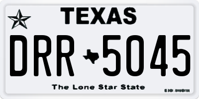 TX license plate DRR5045