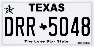 TX license plate DRR5048
