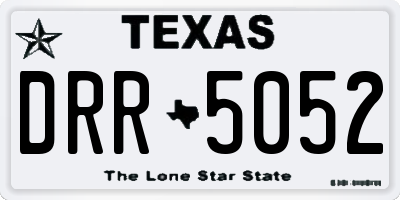 TX license plate DRR5052