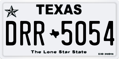 TX license plate DRR5054
