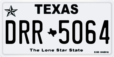 TX license plate DRR5064