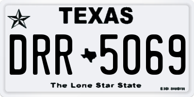 TX license plate DRR5069