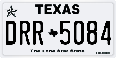 TX license plate DRR5084