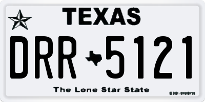 TX license plate DRR5121