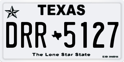 TX license plate DRR5127