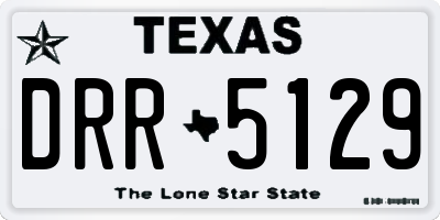 TX license plate DRR5129