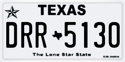 TX license plate DRR5130
