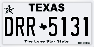 TX license plate DRR5131