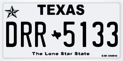 TX license plate DRR5133
