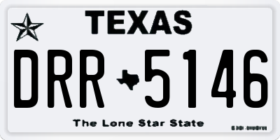 TX license plate DRR5146