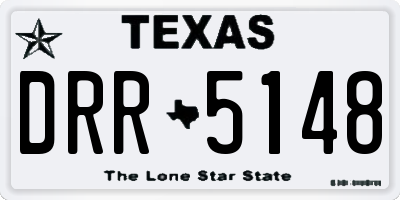 TX license plate DRR5148