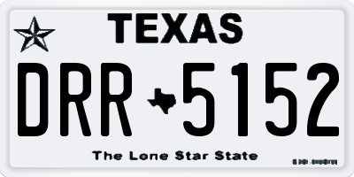 TX license plate DRR5152