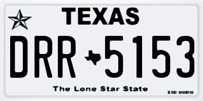 TX license plate DRR5153