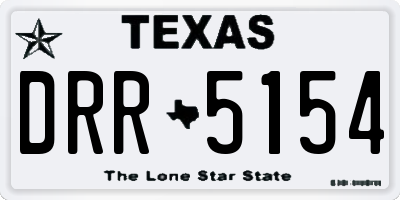 TX license plate DRR5154
