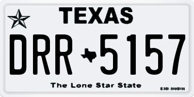TX license plate DRR5157
