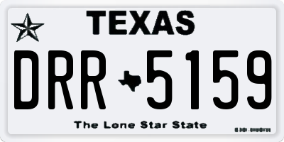 TX license plate DRR5159
