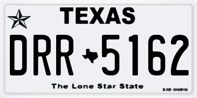 TX license plate DRR5162