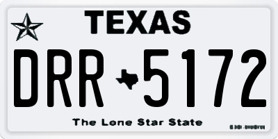 TX license plate DRR5172