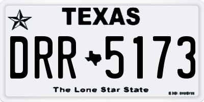 TX license plate DRR5173