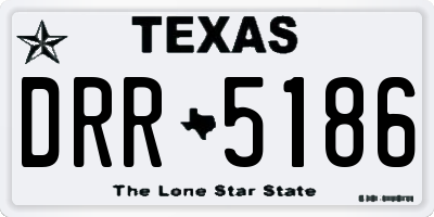 TX license plate DRR5186