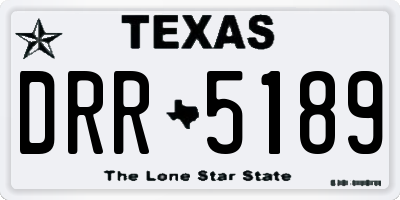 TX license plate DRR5189