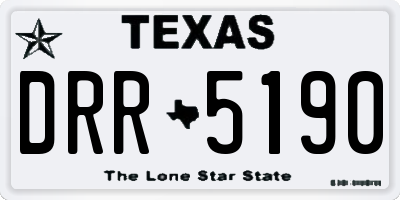 TX license plate DRR5190