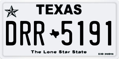TX license plate DRR5191