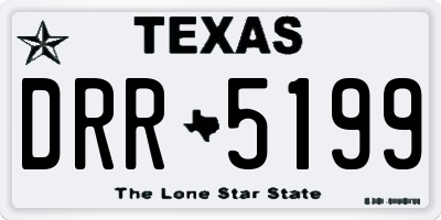 TX license plate DRR5199