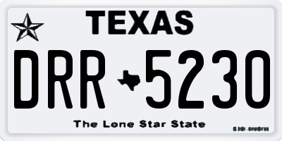 TX license plate DRR5230