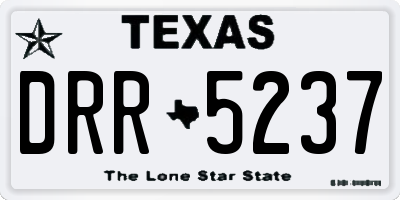 TX license plate DRR5237