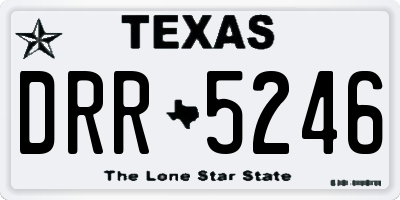 TX license plate DRR5246