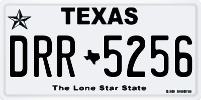 TX license plate DRR5256