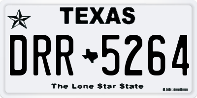 TX license plate DRR5264