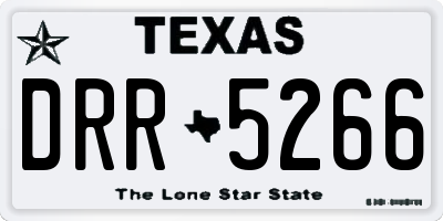TX license plate DRR5266
