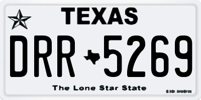 TX license plate DRR5269