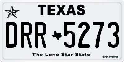 TX license plate DRR5273