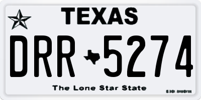 TX license plate DRR5274
