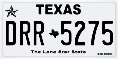 TX license plate DRR5275