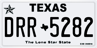 TX license plate DRR5282