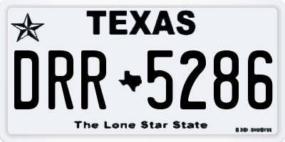 TX license plate DRR5286