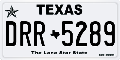 TX license plate DRR5289