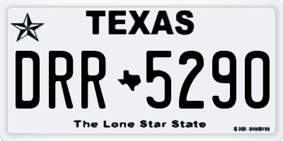TX license plate DRR5290