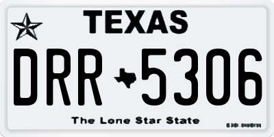 TX license plate DRR5306