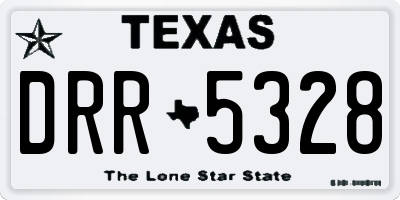 TX license plate DRR5328